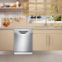 Bosch Serie 4 Freestanding Dishwasher, 13 Persons, Silver - SMS46II10Q