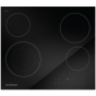 Fresh Electric Built-In Hob - 4 Burners, Black - VHFB60GT