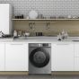 Fresh 9KG Front Load Inverter Washing Machine, Silver- W9DD1455PCDS
