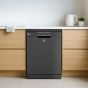 Hoover Freestanding Dishwasher, 13 Persons, 5 Programs, Silver- HDPN1L360PA-EGY