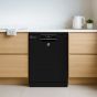 Hoover Freestanding Dishwasher, 16 Persons, 12 Programs, Black- HDPN4S603PB-EGY