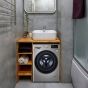 LG Vivace Front Load Automatic Washing Machine, 9 KG, Silver- F4R5VYG2T