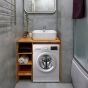 LG  Front Load Automatic Washing Machine, 7 KG, Inveter Motor, Silver- FH2J3QDNG5