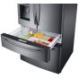 Samsung French door Refrigerator 606 Liters, Silver - RF28HMEDBSG