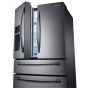 Samsung French door Refrigerator 606 Liters, Silver - RF28HMEDBSG