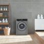 غسالة ملابس اتوماتيك شارب، تحميل امامي، 7 كجم، فضي- ES-FP710CXE-S