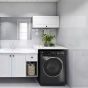 Zanussi Steammax Inverter Washing Machine, 7 Kg, Black - ZWF7221BL7