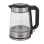 Black And White Electric Kettle, 2 Liters, 2200W, Black and Silver - KS400
