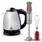 Set of Grouhy Hand Blender with Attachments and Electric Kettle