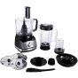 One Life Food Processor with Attachments, 1000W, Black - FP1001BS