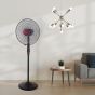 Tornado Stand Fan without Remote Control, 18 Inch, Red/Black - TSF-18XW