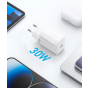 Anker 312 Wall Charger, 30 Watt, USB-C Port, Black - A2640L11