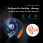 Oraimo OpenPods Earbuds, 4 ENC Mics, Navy and Orange - OPN-50D