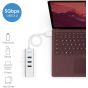 موزع USB-A وي مي 4 في 1، بمحول USB-C - رمادي