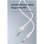 كابل شحن  USB-A الى USB-C، طول 1 متر، ابيض - AS130
