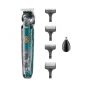 VGR Hair and Nose Trimmer Set, Wet and Dry, Black and Green - V-949