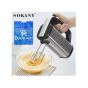 Sokany Electric Egg Beater and Mixer, 400 Watt, Silver and Black - SK-6639 with Gift Bag