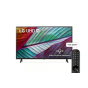 شاشة تلفزيون سمارت ال جي 43 بوصة LED، بدقة 4K UHD، بريسيفر داخلي - 43UR78006LL مع حامل شاشة تلفزيون بحجم 14-42 بوصة - اسود