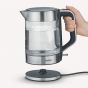 Severin Electric kettle, 1.7 Liters, 2200 Watt, Transparent and Silver - WK 3420