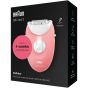 Braun Silk-épil 3 Epilator, Pink - SE3176