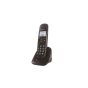 تليفون بدون سلك العدل تك، اسود - Tec D1001