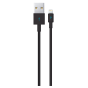 Ttec Lightning to USB Charge and Data Cable, 100 Cm - Black 