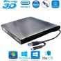 مشغل DVD خارجي 3D بلو راي 2 في 1 بمنفذ USB فئة C لاجهزة اتش بي - اسود