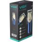 VGR Rechargable Hair Trimmer, Blue and Gold- V-162