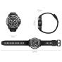 Mibro GS Explorer Smart Watch, 1.32 Inch - Obsidian Black Case and Strap