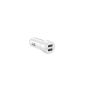 شاحن سيارة داوسين مع كابل مايكرو USB، قدرة 2.1 امبير، ابيض - TR-EA387WT