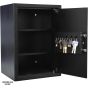 Safety Tech Biometric Fingerprint Safe Box, 50 Liters, Black and Silver - GN50 SFT