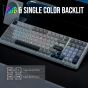 كيبورد جيمنج لاسلكي ايبوميكر x Aula F99، بمفاتيح Graywood V3 - رمادى