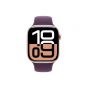 Apple Watch Series 10 42mm, Rose Gold Case With Plum Strap