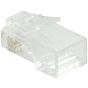 موصل CAT6 دي لينك، 100 قطعة، شفاف - RJ45