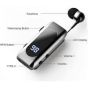 Clip Digital Bluetooth Earphones, Black and Silver - BE37