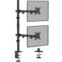 Worldlift Dual Arm Holder for 17 to 32 Inch Monitors - Black