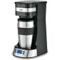 Sonifer Coffee Maker with Travel Mug, 1 Cup, 0.42 Liter, 650-750W, Black - SF-3566