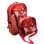 Gharibo Bags School Backpack With Pencil Case for Boys, Flash Pattern - Red