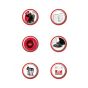 Black + Decker Espresso Machine, 250 ml, 450 Watt, Red and Black - DCM48-B5