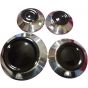 Set of Gas Stove Burners for Kiriazi and Technogas Stoves, 4 Burners - Multi Color