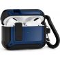 Soft TPU PC Armor with Lock Cases Shockproof For Apple Airpods Pro (Black, Navy)