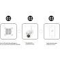 Wireless Indoor Surveillance Security Camera, 1080P- White