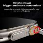 Ultra T800 Series 8 Smart Watch, 49mm- Silver Case and Orange Strap
