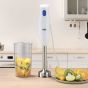Braun MultiQuick 1 Hand Blender with Beaker, 600ml, 450W, White and Blue - MQ10.001M WH