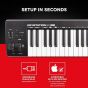 M-Audio Keystation 61 MK3 Keyboard Controller- Black and White