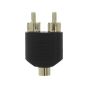 محول 2 RCA الى AUX - اسود
