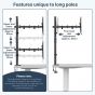 Worldlift Dual Arm Holder for 17 to 32 Inch Monitors - Black