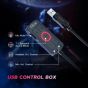 FIFINE H9 Wired Gaming Headset with Microphone for Multi Devices, 7.1 surround sound - Black