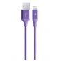Ttec AlumiCable Lightning to USB Charge and Data Cable, 120 Cm - Purple