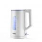 Tank Safe Touch Electric Kettle, 1.5 Liters, 1500 Watt, White with Silver Frame - DG-2338